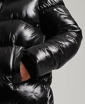 Superdry Women's Code XPD Sports Puffer JKT, Black, 16