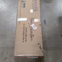 Fireplace TV-Stand with 40" Fireplace - 2 LED Light TV-Stand for 85 inch TVs, Entertainment Center with 4 AC Power Outlets, Storage 2 Tier TV Consoles Stand for Living Room, Easy Assembly, Light White