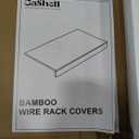 Wire Shelf Covers, Bamboo Wire Rack Covers for Pantry, Closet (4pcs, 32" W x 12" D)