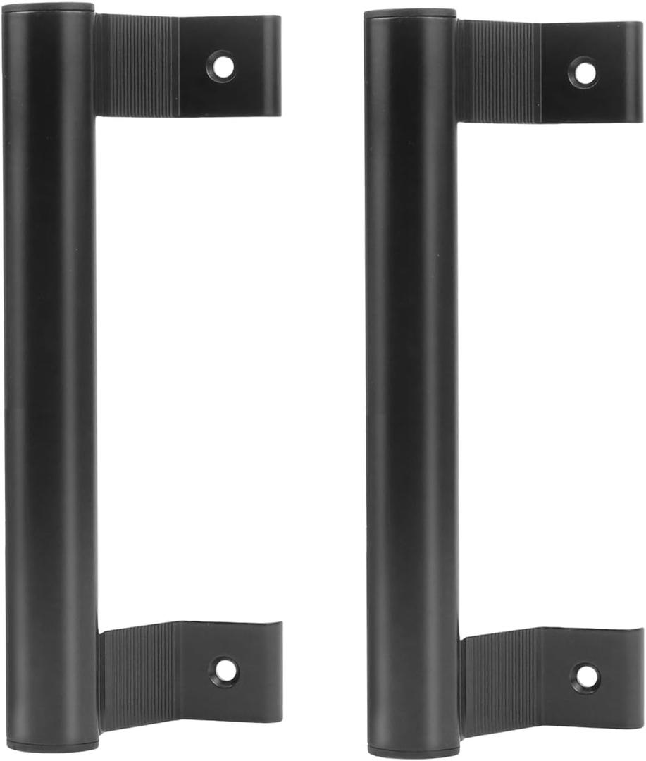 Sliding Door Handle,Fits 6-1/2 in Mounting Holes Sliding Glass Door Pull Handle,8" Sliding Patio Door Handles for Right or Left - Black
