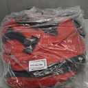 QPAU Snow Tube with Premium Canvas Cover for Kids and Adults, 48'' Inflatable Heavy Duty Snow Tube Made by Thickened Bottom, Sled Winter Outdoor Fun Toys for Children Boys Girls (Red)