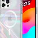 Case-Mate Soap Bubble iPhone 15 Pro Max Case for Women - Compatible with MagSafe - 12ft Drop Protection - 6.7" Magnetic Case for iPhone 15 Pro Max - Shockproof, Anti-Scratch Phone Cover - Iridescent