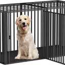 63" L x 35" H Super Large Steel Tube Dog Crate with Mat Base, Heavy Anti-Bite, Dog Crates for Large Dogs, Big Dog Cage, Dog Kennel, Puppy Dog Playpen with Top, Pet Cage, Indoor Outdoor, XXXL2