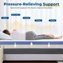 BDEUS 3 Inch Gel Memory Foam Mattress Topper Twin Size, Cooling Mattress Topper for Back Pain Relief, Non-Slip Design with Removable & Washable Soft Bamboo Cover.