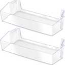 W11239961 W10900538 Door Bin Replacement,Refrigerator Door Shelf Compatible for Whirl-Pool Refrigerator Shelf Replaces 4591452 AP6333410 PS12578777 EAP12578777 Shelves 2Packs, 19.558 cm x 23.876 cm x 42.164 cm