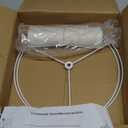 PATIKIL Drum Lamp Shades, 13"x13"x9" Linen Round Lamp Shade for Table Lamps Easy Assembly Lampshade for Table Lamps Floor Lamps Bedside, Beige