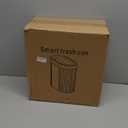 jinligogo 2 Pack 5 Gallon Bathroom Trash Can with Lid, Automatic Motion Sensor White Trash Can, Touchless Slim Waterproof Garbage Bin for Kitchen, Bedroom, Office, and Bathroom