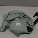 Momcozy Adjustable Buckle Baby Wrap Carrier Cooling Air-Mesh, Easy to Wear Baby Carrier Sling, Baby Carriers Newborn to Toddler 8-35lbs, Suit for Waist 47-57inch,Plus Size Grey Green