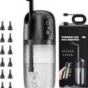 Electric Ear Wax Removal, Ear Cleaning Kit, Water Powered Ear Cleaner with 3 Pressure Modes 12 Replacement Tips, Ear Irrigation Flushing System, Safe and Effective Ear Wax Removal Tool (Black)