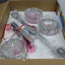 KunruiTAI Crystal Bathroom Lighting Fixtures Over Mirror, 3 Light Chrome Brushed Nickel Vanity Light, Modern Bath Wall Sconce Lighting for Bedroom Living Room (silvery)