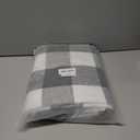 Black White Buffalo Plaid Blackout Curtains 90 Inches Length,Grommet Farmhouse Linen Textured Drapes with Liners,Farmhouse Checkered Energy Efficient Window Treatment for Bedroom,40"Wx90"Lx2