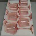 Pink Wine Glasses Set of 6, 18 oz Large Stemware for Red or White Wine, Elegant Drinking Glassware for Parties, Weddings, and Home Bar Birthday Gift for Women