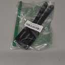 2 PackKunovo Small Spatula for Nonstick Cookware Mini Spatulas for kitchen Use,Heat-Resistant Silicone Thin Spatula Cooking Baking (Black-2)