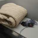 Westinghouse Electric Blanket King Size, Soft Plush Sherpa Heated Blanket with 10 Heating Levels & 1-12 Hours Auto-Off, Machine Washable, 100x90 inches, Camel