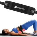 Exercise Hip Thrust Belt - KARROBOU Portable Band Adjustable Anti-Slip Exercise Bridge Belt for Dumbbells, Kettlebells, Plates, Hip Thruster for The Gym Home Workout