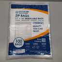 Spartan Industrial - 11” X 14” (100 Count) 3 Mil Frosted Reclosable Zip Plastic Bags with Resealable Lock Seal Zipper and Vent Hole | For Packaging Clothes, Shirts & More