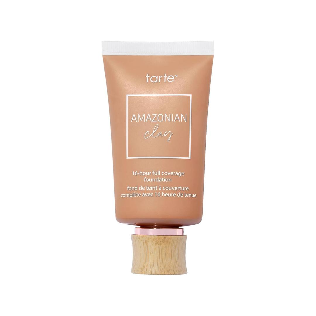 tarte Amazonian clay 16-hour full coverage foundation  Matte Finish Foundation with Amazonian Clay & Vitamin E for Hydration & Smooth Looking Skin, Vegan & Cruelty Free