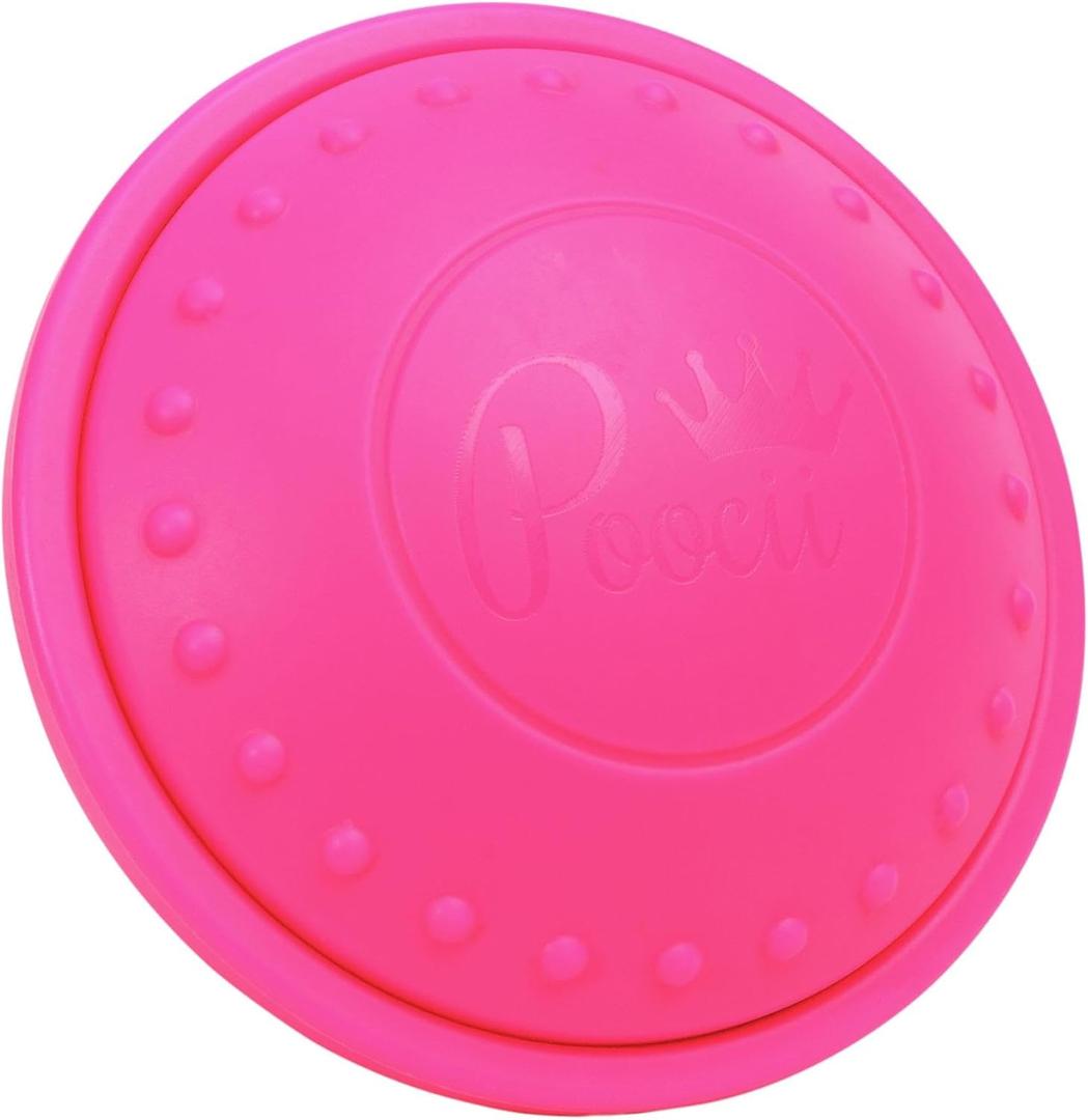 Pod Feeder Dog Enrichment Toy - Treat or Food Dispensing Interactive Puzzle for Iq Training, Engaging Pet Activity, Durable and Easy to Clean, Pink