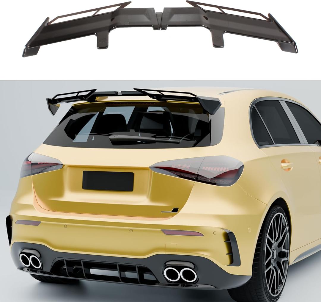 Universal Rear Window Roof Spoiler Wing Gloss Black Compatible with Most Hatchback/SUV/Wagon Hatch Mount