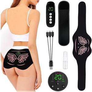 Hip Trainer, Wearable ABS Stimulator Butt Lifting Machine, EMS Muscle Stimulator for Lifting HIPS, 8 Modes & 20-Level Intensity Booty Trainer for Women TENS