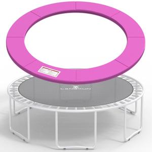 LANGXUN Universal Trampoline Repalcement Safety Pad, 14ft Waterproof Surround Spring Foam Cover for Round Frame (Pink)