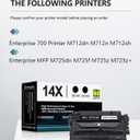 14X Black High Yield Toner Cartridge(1 Pack): Compatible CF214X 14X Toner Cartridge Replacement for HP 14X Enterprise 700 Printer M712dn M712n MFP M725dn M725f M725z M725z+ Printers