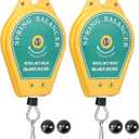 QWORK Spring Balancer, 2 Pack 6.6lbs - 11lbs Bearing Retractable Tool Fixture Holder for Assembly-line