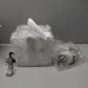 Set of 3 Christmas Lighted Gift Boxes with 60 LED Lights, Plug-in Holiday Decorations for Xmas Tree, Home, Indoor Outdoor Dcor(Silver)