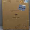 FEED GARDEN 3 Panel Fireplace Screen 48" W x 29" H Modern Foldable with Wrought Metal Decorative Mesh,Arch Heavy Duty Fire Spark Guard Cover for Home Decor Indoor, Black