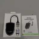 Wireless CarPlay Adapter for Apple iPhone (2025 Upgrade) – Instant Wireless CarPlay, Ultra-Low Latency, Stable Connection, Mini Bluetooth Dongle for iOS 10+ & Cars 2016+, Plug & Play Type-C