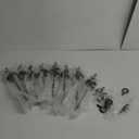 Ground Anchors Screw in, Heavy Duty Ground Trampoline Stakes High Wind Tent Stakes for Tent, Trampoline, Gazebo, Carport, Trap Anchor, Canopies, Swing Set (8x15", Black)