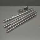 Shower Curtain Rod, 1" Diameter Heavy Duty Tension Shower Rod, Non Slip Adjustable 28-74 inch No Drill Shower Curtain Rods Spring Tension For Bathroom, Shower Stall, No Rust, Brushed Nickel