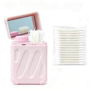 Ear Piercing Cleaner Kit with Mirror,Ear Piercing Cleaning Kit,240pcs Disposable Ear Hole Cleaner Floss for Piercing Aftercare,Earring Hole Cleaning Kit,50pcs Cotton Swabs for Women,Men,Girls