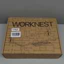 Keyboard Tray | Under Desk Keyboard Tray Slide Out w/Adjustable C-Clamps for Desks Up to 1.5-Inch-Thick | Clamp On Drawer with 1x USB-C to 4 USB-A Hub and 1x Five-Cable Management Organizer