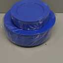 I00000 102 Pcs Plastic Plates, Plates Disposable Blue Party Plates Include 51 Blue Dinner Plate 10 and 51 Plastic Dessert Plate 7 Perfect for Wedding, Party