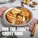 Norjac 9 Inch Pie Pan, 3 Pack, 1.25 Inch Deep, Round Aluminum Baking Pans for Oven, Rust-Free, Durable, Made in Canada