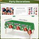 Football Birthday Party Decorations for Boys Girls - Premium Football Party Supplies Kit - Includes Banner, Tablecloth, Backdrop, Balloons, Cake Toppers, Tattoos