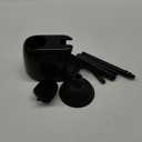 Eyliden Toilet Plunger and Brush, 2 in 1 Toilet Bowl Brush Plunger Set with Holder, Bathroom Cleaning Tools Combo with Caddy Stand (Black)
