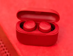 JLab Go Air Pop True Wireless Earbuds, in Ear Headphones, Bluetooth Earphones, Ear Buds with 32H Playtime, Bluetooth Earbuds with Microphone, USB Charging Case, Dual Connect, EQ3 Sound, Rose