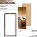 A PLUS MAX 10x20 Picture Frame Brown Light Weight Wall Mount