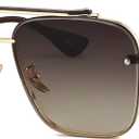 Gtand Fashion Trendy Square Aviator Gradient Sunglasses For Women Men Vintage Metal Sun Glasses