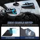 Emergency Dash Strobe Lights,Red White Safety Flashing Warning Hazard Windshield Visor Light Bars,Traffic Advisor Light Bar for Volunteer Firefighter Vehicles, Trucks Cars(2x9 inch, 48LEDs)