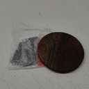 8" Plant Stand, Small Floor Indoor Plant Stand, Mid Century Wood Planter Stand with Metal Legs, Round Modern Plant Stool for Indoor Outdoor Flower Pots, Brown (8" X 1 Piece)