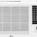 LG 12,200 BTU Window Air Conditioner with Supplemental Heat, 230/208V, Cools 570 Sq.Ft. (19' x 30' Room Size), Electronic Controls with Remote, 2 Cooling, Heating & Fan Speeds, Slide In-Out Chassis