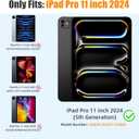 2 x Wenlaty for iPad Pro 11 Inch Case (M5/M4) 2025/2024 6th/5th Generation, Super Slim & Lightweight Trifold Stand Protective Case with Clear Matte Hard PC Back and TPU Cover, Auto Sleep/Wake, Sea Blue