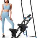 MERACH Stair Stepper for Home Gym Exercise, New Version Vertical Climber Machine for Full-Body Workout, Compact Folding Cardio Exercise Climber with Extended Step Range, Adjustable Handlebar & Pedals