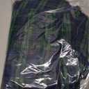 Amazon Essentials Women's Flannel Long-Sleeve Button Front Shirt and Pant Pajama Set (X-Large, Cobalt Blue Green Blackwatch Plaid)