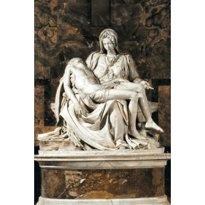 ART.COM Wall Art Print Pieta by Michelangelo, 16" x 24"