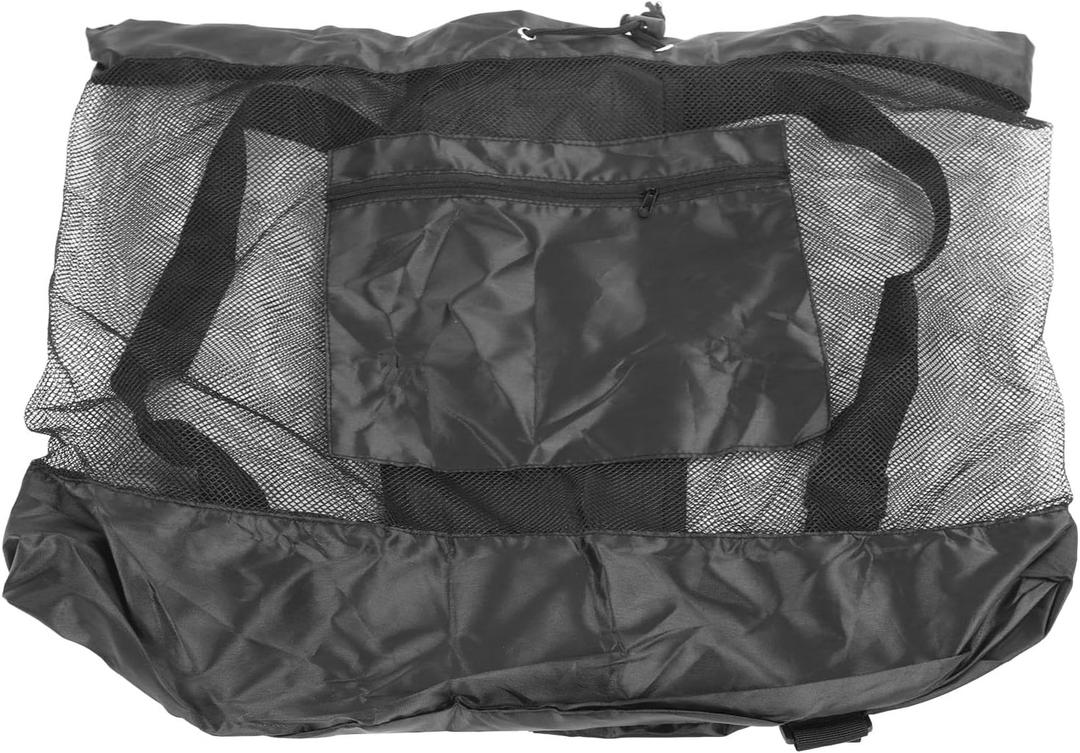 Ball Bag, Large Capacity Ball Mesh Bag with Drawstring, Oxford Cloth Storage Bag for Football, Basketball, Volleyball, and Sports Equipment (S)