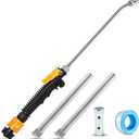 RV Water Heater Anode Rod & RV Water Heater Flush Wand 5 Pack, RV Water Heater Tank Rinser And 9.25"L X 3/4"NPT Thread Magnesium Rod Hex Wrench Socket Teflon Tape, Anode Rod For RV Trailers Camper